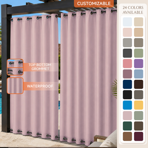 Pool Curtains With Grommets Top & Bottom, Waterproof Pool Curtains, Grommets Top & Bottom Pool Curtains, 1 Pcs