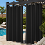 Pool Curtains With Grommets Top, Waterproof Pool Curtains, Grommets Top Pool Curtains, 1 Pcs
