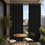 Balcony Curtains With Grommets Top, Waterproof Balcony Curtains, Grommets Top Balcony Curtains, 1 Pcs