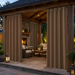 Pavilion Curtains With Grommets Top, Waterproof Pavilion Curtains, Grommets Top Pavilion Curtains, 1 Pcs