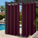 Pool Curtains With Grommets Top, Waterproof Pool Curtains, Grommets Top Pool Curtains, 1 Pcs