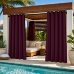 Cabana Curtains With Grommets Top, Waterproof Cabana Curtains, Grommets Top Cabana Curtains, 1 Pcs