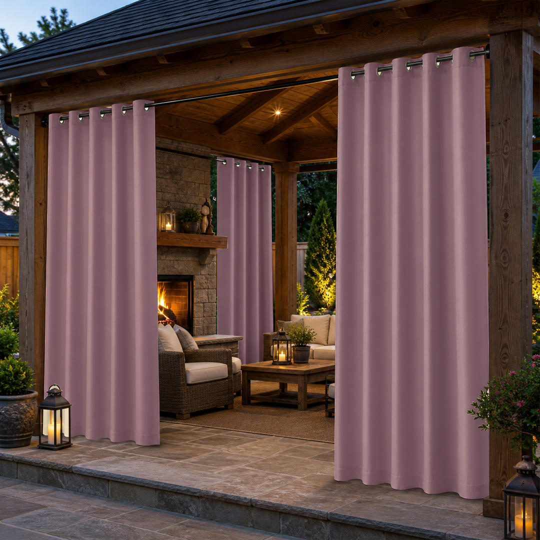 Pavilion Curtains With Grommets Top, Waterproof Pavilion Curtains, Grommets Top Pavilion Curtains, 1 Pcs