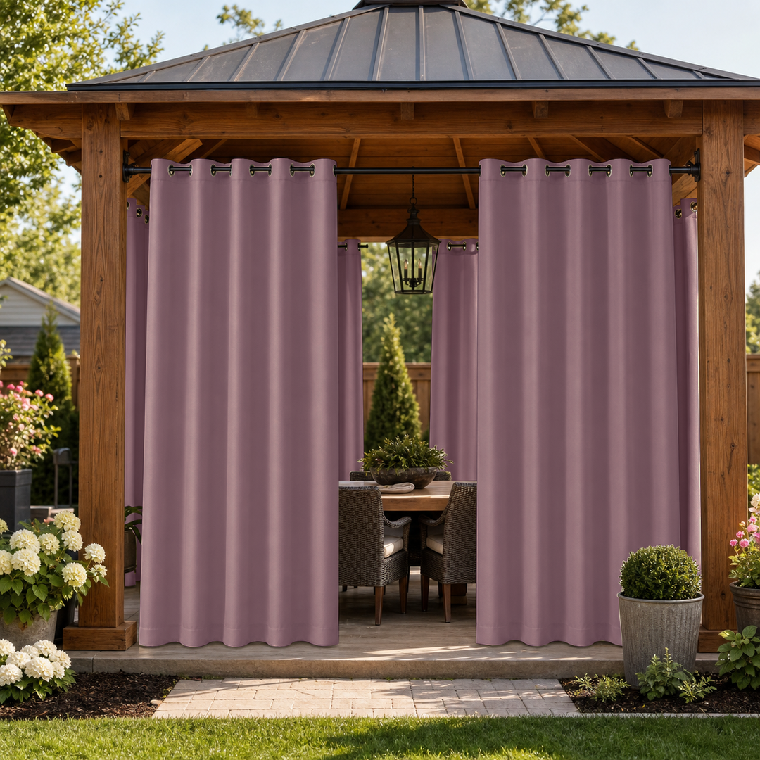 Gazebo Curtains With Grommets Top, Waterproof Gazebo Curtains, Grommets Top Gazebo Curtains, 1 Pcs