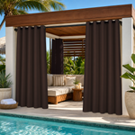 Cabana Curtains With Grommets Top, Waterproof Cabana Curtains, Grommets Top Cabana Curtains, 1 Pcs