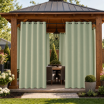 Gazebo Curtains With Grommets Top, Waterproof Gazebo Curtains, Grommets Top Gazebo Curtains, 1 Pcs