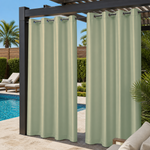 Pool Curtains With Grommets Top, Waterproof Pool Curtains, Grommets Top Pool Curtains, 1 Pcs