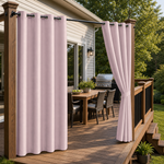 Patio Curtains With Grommets Top, Waterproof Patio Curtains, Grommets Top Patio Curtains, 1 Pcs
