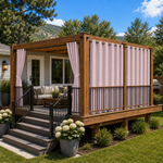 Deck Curtains With Grommets Top, Waterproof Deck Curtains, Grommets Top Deck Curtains, 1 Pcs