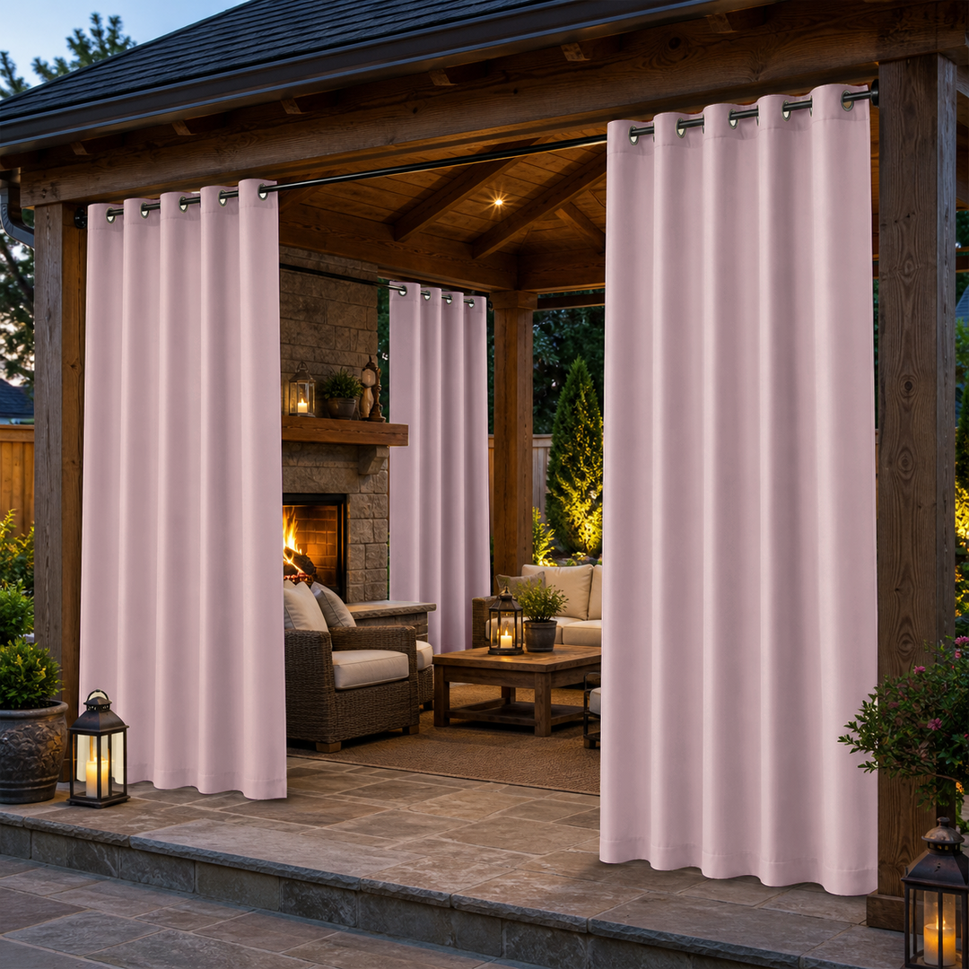Pavilion Curtains With Grommets Top, Waterproof Pavilion Curtains, Grommets Top Pavilion Curtains, 1 Pcs