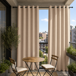 Balcony Curtains With Grommets Top, Waterproof Balcony Curtains, Grommets Top Balcony Curtains, 1 Pcs