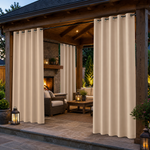 Pavilion Curtains With Grommets Top, Waterproof Pavilion Curtains, Grommets Top Pavilion Curtains, 1 Pcs