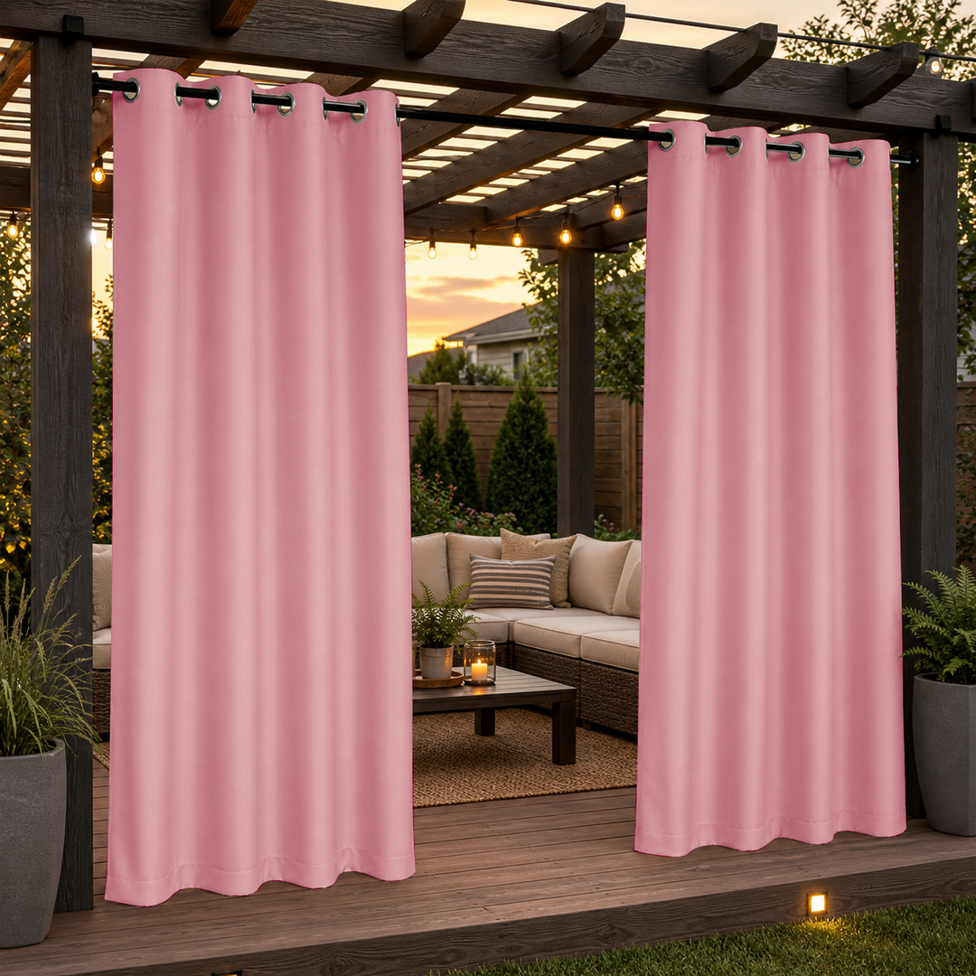 Pergola Curtains With Grommets Top, Waterproof Pergola Curtains, Grommets Top Pergola Curtains, 1 Pcs