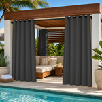 Cabana Curtains With Grommets Top, Waterproof Cabana Curtains, Grommets Top Cabana Curtains, 1 Pcs
