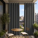 Balcony Curtains With Grommets Top, Waterproof Balcony Curtains, Grommets Top Balcony Curtains, 1 Pcs