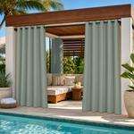 Cabana Curtains With Grommets Top, Waterproof Cabana Curtains, Grommets Top Cabana Curtains, 1 Pcs