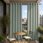 Balcony Curtains With Grommets Top, Waterproof Balcony Curtains, Grommets Top Balcony Curtains, 1 Pcs