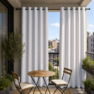Balcony Curtains With Grommets Top, Waterproof Balcony Curtains, Grommets Top Balcony Curtains, 1 Pcs
