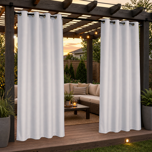 Pergola Curtains With Grommets Top, Waterproof Pergola Curtains, Grommets Top Pergola Curtains, 1 Pcs