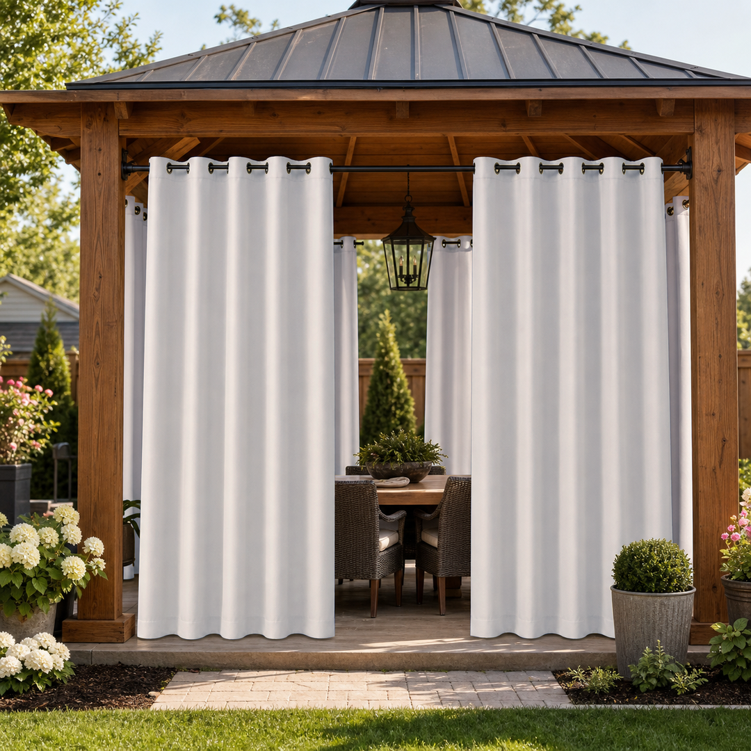 Gazebo Curtains With Grommets Top, Waterproof Gazebo Curtains, Grommets Top Gazebo Curtains, 1 Pcs