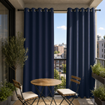 Balcony Curtains With Grommets Top, Waterproof Balcony Curtains, Grommets Top Balcony Curtains, 1 Pcs