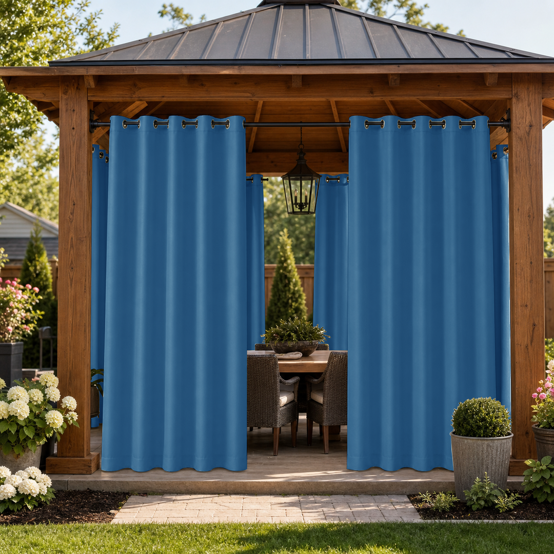 Gazebo Curtains With Grommets Top, Waterproof Gazebo Curtains, Grommets Top Gazebo Curtains, 1 Pcs