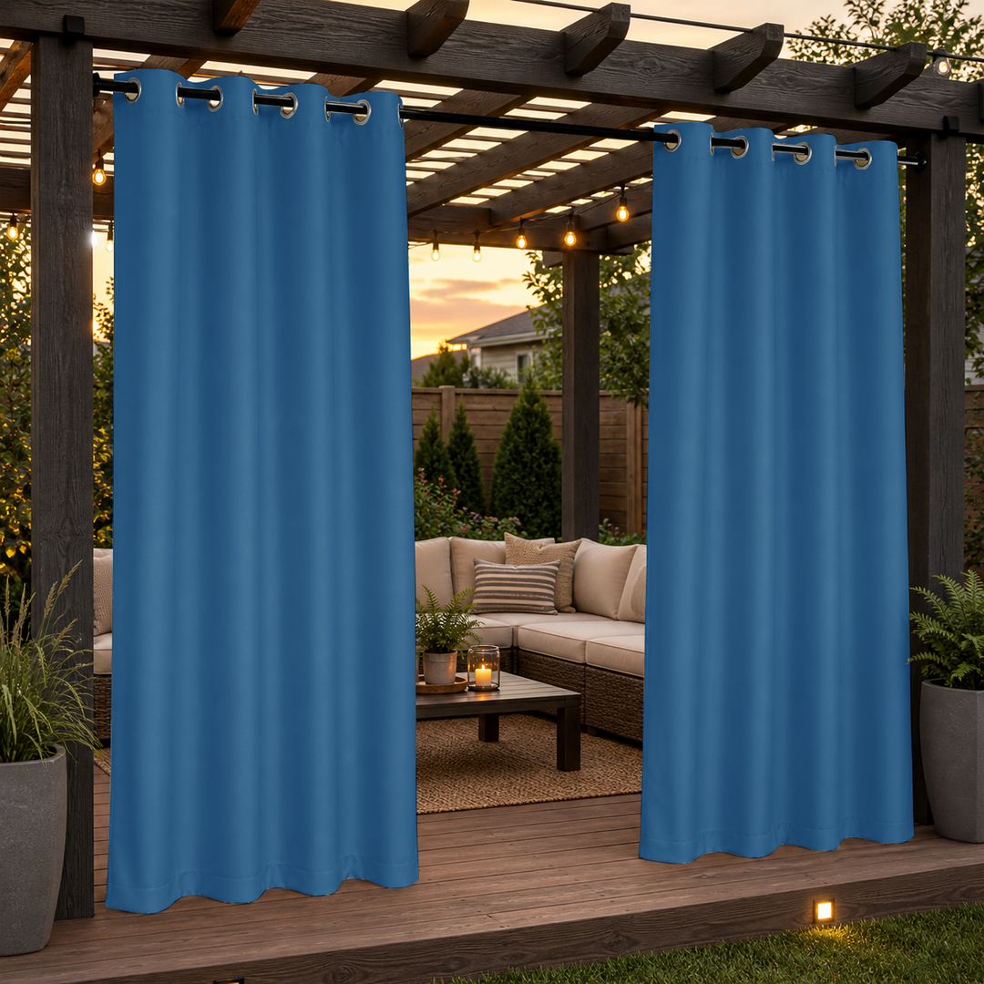 Pergola Curtains With Grommets Top, Waterproof Pergola Curtains, Grommets Top Pergola Curtains, 1 Pcs