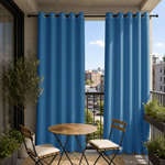 Balcony Curtains With Grommets Top, Waterproof Balcony Curtains, Grommets Top Balcony Curtains, 1 Pcs