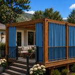 Deck Curtains With Tab Top, Outdoor Deck Curtains, Waterproof Tab Top Deck Curtains, 1 Pcs