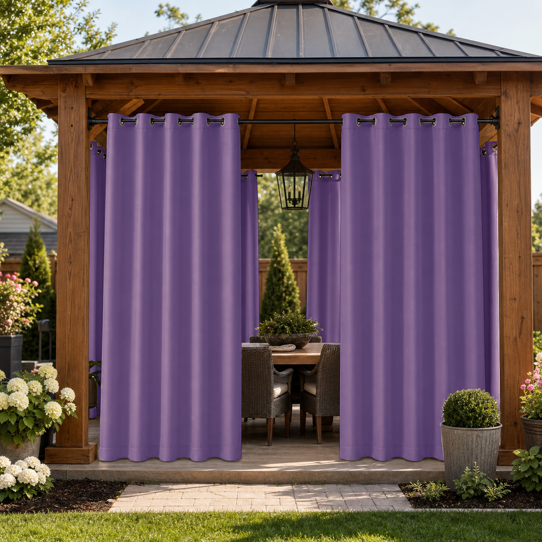 Gazebo Curtains With Grommets Top, Waterproof Gazebo Curtains, Grommets Top Gazebo Curtains, 1 Pcs