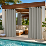 Cabana Curtains With Grommets Top, Waterproof Cabana Curtains, Grommets Top Cabana Curtains, 1 Pcs