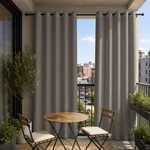 Balcony Curtains With Grommets Top, Waterproof Balcony Curtains, Grommets Top Balcony Curtains, 1 Pcs