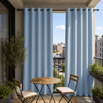 Balcony Curtains With Grommets Top, Waterproof Balcony Curtains, Grommets Top Balcony Curtains, 1 Pcs