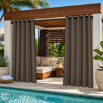 Cabana Curtains With Grommets Top, Waterproof Cabana Curtains, Grommets Top Cabana Curtains, 1 Pcs