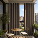 Balcony Curtains With Grommets Top, Waterproof Balcony Curtains, Grommets Top Balcony Curtains, 1 Pcs