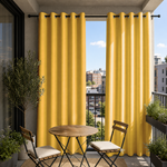 Balcony Curtains With Grommets Top, Waterproof Balcony Curtains, Grommets Top Balcony Curtains, 1 Pcs