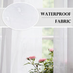 Suchoutdoor Outdoor Waterproof Curtains Sheer, Top Bottom Grommet, for Porch/Pavilion/Patio, 1 Panel