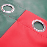 Indoor Grommet Top Curtains, Christmas Curtains, Red & Green Stitching Color Curtains, Indoor Christmas Curtains,2 Pcs