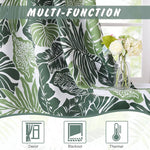 Suchoutdoor Printing Flame Retardant Curtains, Grommet Top Silver, for Schools/Hospitals/Houses, 1 Panel