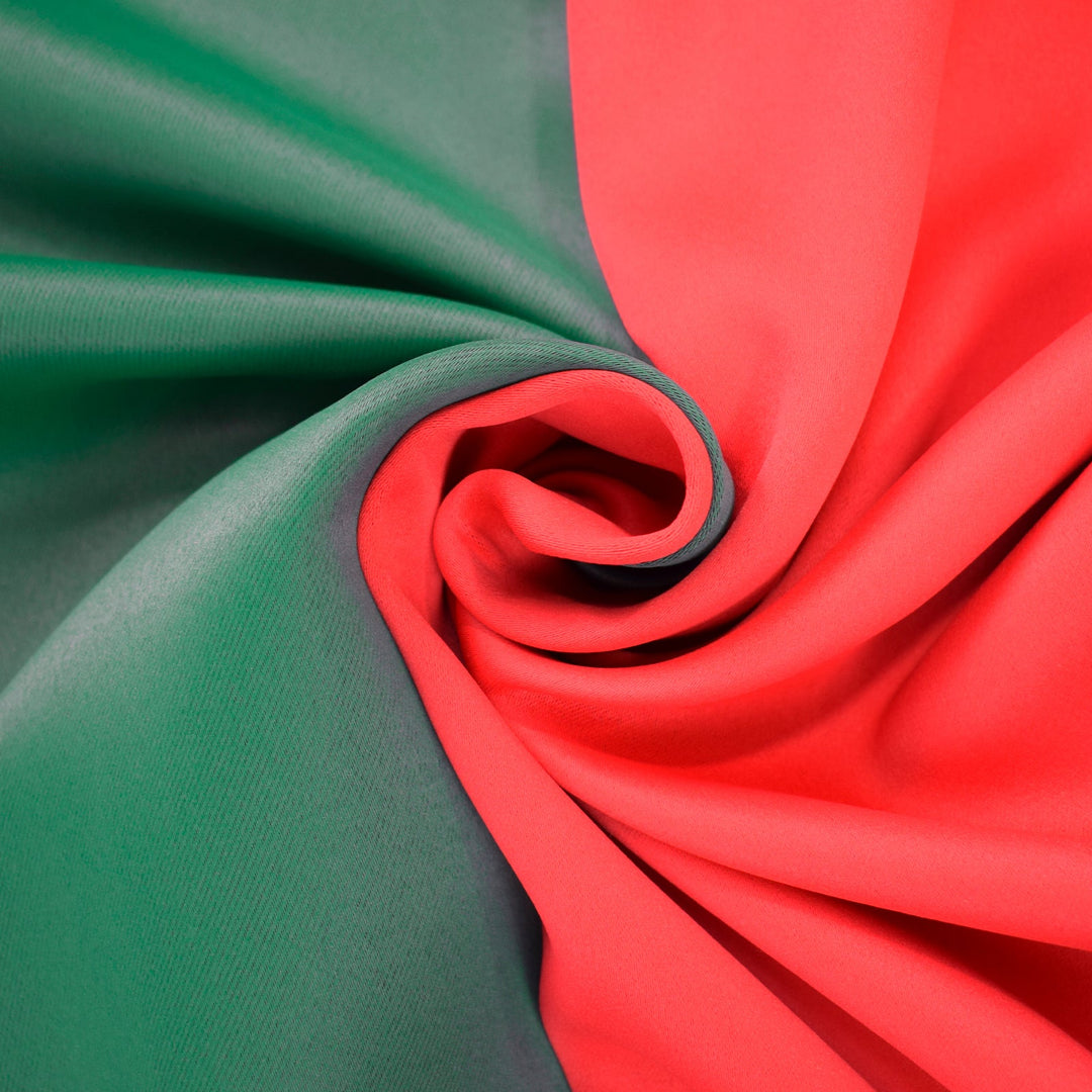 Indoor Grommet Top Curtains, Christmas Curtains, Red &amp; Green Stitching Color Curtains, Indoor Christmas Curtains,2 Pcs