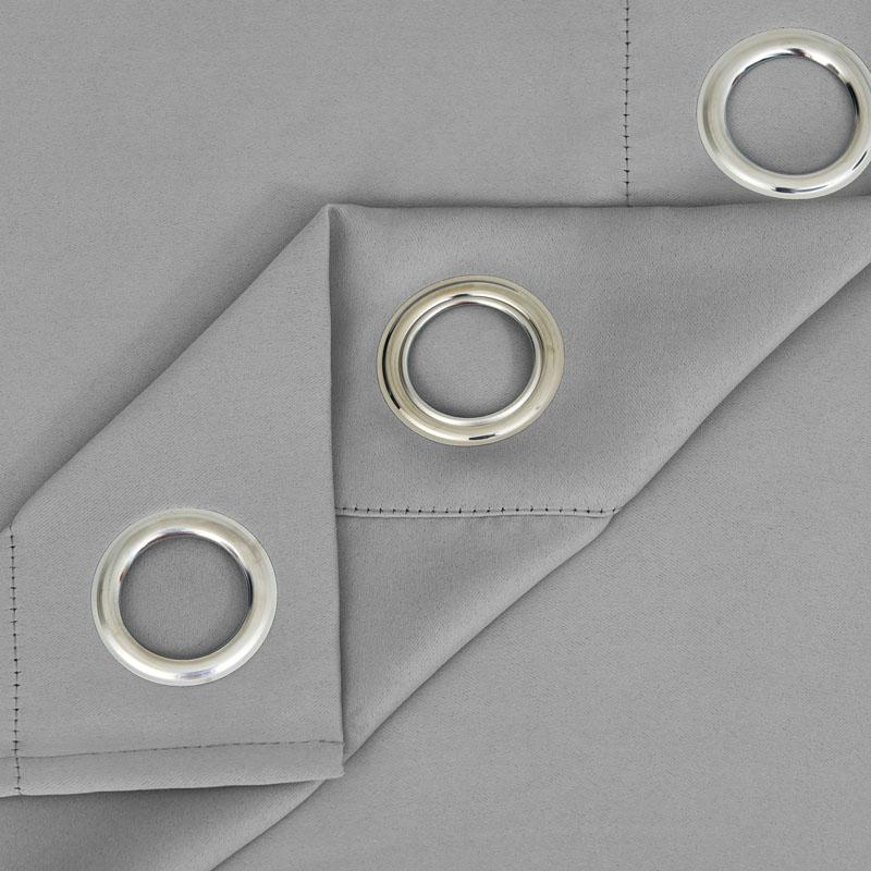 Suchoutdoor Outdoor Waterproof Curtains, Grommet Top Silver, for Porch/Pavilion/Patio, 1 Panel