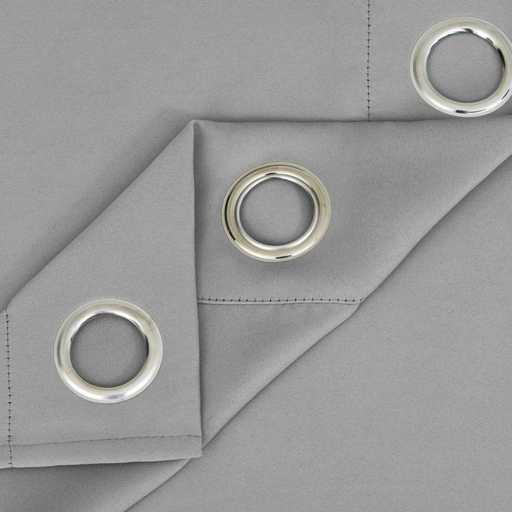 Suchoutdoor Outdoor Waterproof Curtains, Grommet Top Silver, for Porch/Pavilion/Patio, 1 Panel