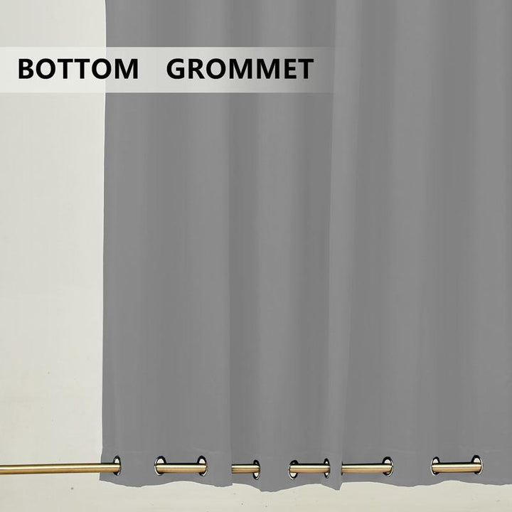 Suchoutdoor Outdoor Waterproof Curtains, Top Bottom Grommet, for Porch/Pavilion/Patio, 1 Panel