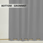 Suchoutdoor Outdoor Waterproof Curtains, Top Bottom Grommet, for Porch/Pavilion/Patio, 1 Panel