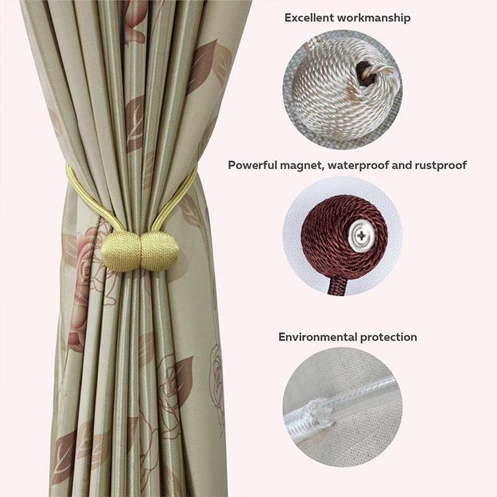 Magnetic Curtain Tiebacks, 1 PCS
