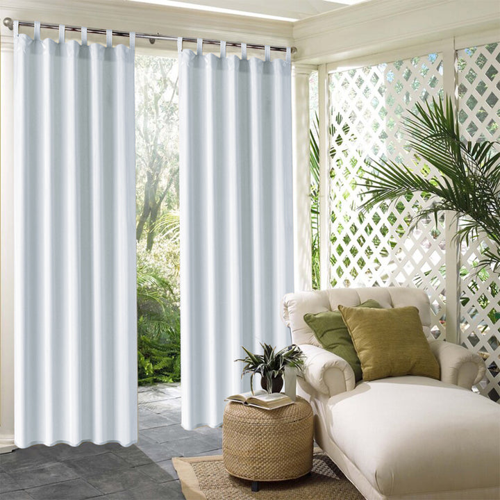 Suchoutdoor Outdoor Waterproof Curtains, Tab Top, for Porch/Pavilion/Patio, 1 Panel