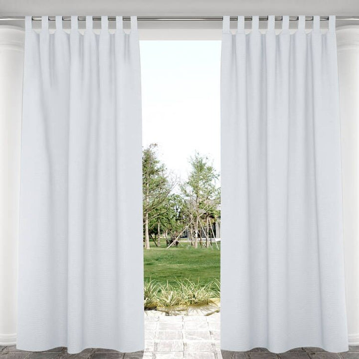 Suchoutdoor Outdoor Waterproof Curtains, Velcro Tab Top, for Porch/Pavilion/Patio, 1 Panel