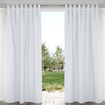 Suchoutdoor Outdoor Waterproof Curtains, Velcro Tab Top, for Porch/Pavilion/Patio, 1 Panel