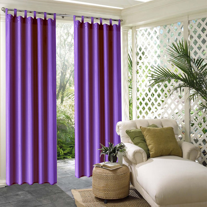 Suchoutdoor Outdoor Waterproof Curtains, Tab Top, for Porch/Pavilion/Patio, 1 Panel