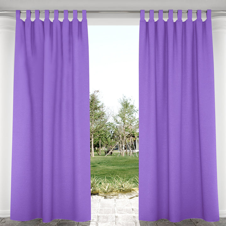 Suchoutdoor Outdoor Waterproof Curtains, Velcro Tab Top, for Porch/Pavilion/Patio, 1 Panel